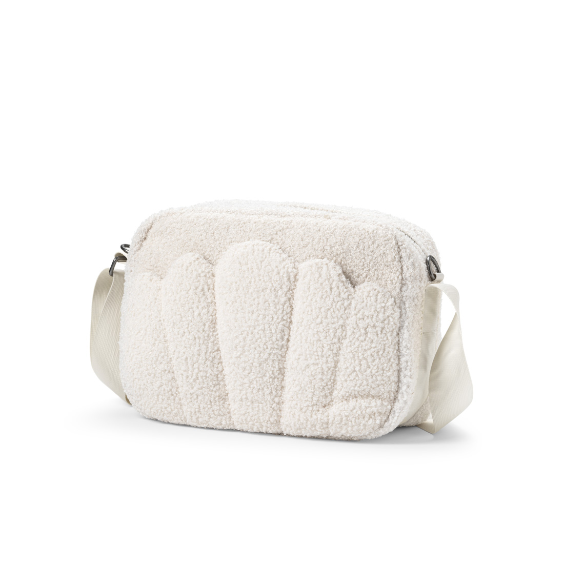 Bolsa Cambiadora Crossbody - Bouclé Blanco