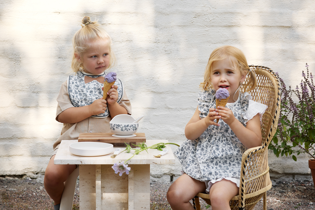 Babero Bebé Elodie - Garden Leo Toile Bow - Imagen 2